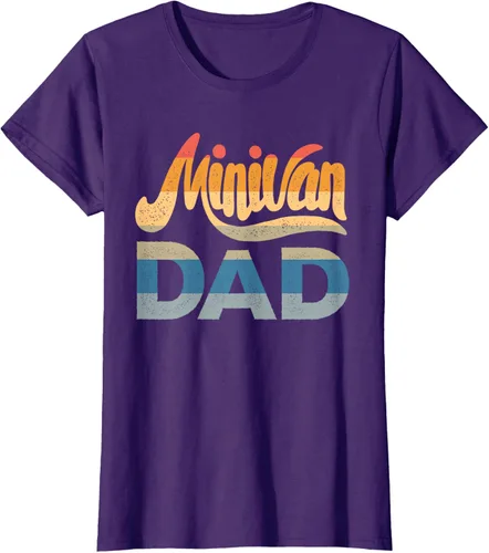 Vista 7 de Minivan Dad Mini Van Proud Father Funny Parent Camiseta con cita para papá, Negro