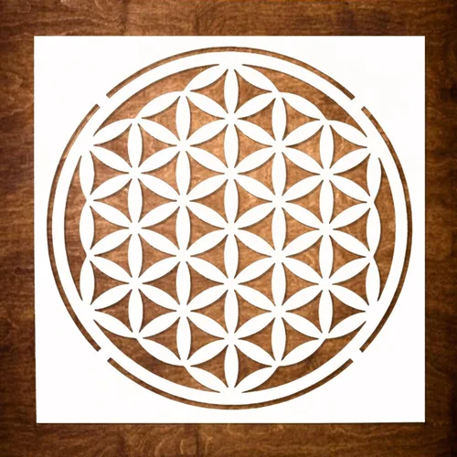 Vista 12 de DLY LIFESTYLE Plantilla Boho – Flores pequeñas – 7 x 7 pulgadas – Arte y manualidades – Lienzo, papel, tela, paredes, muebles