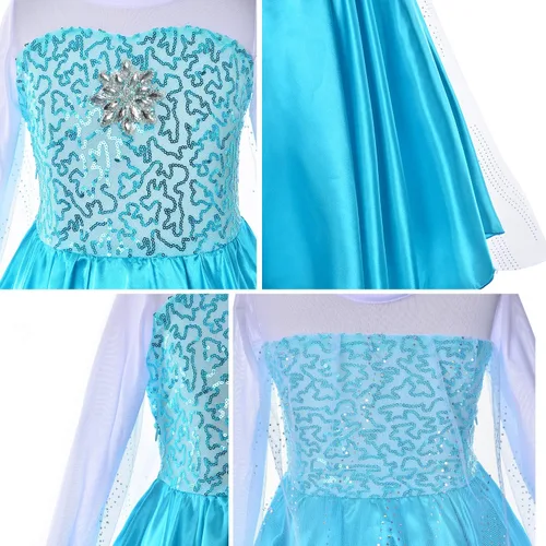 Vista 6 de Party Chili Princess Costume for Girls Dress Up With Accessories Toddler Little Girls