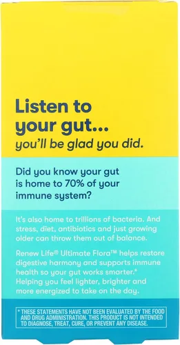 Vista 2 de Renew Life Ultimate Flora - Probiótico Ultimate Care para adultos, 200 mil millones, 7 paquetes (el paquete puede variar)