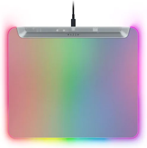 Vista 12 de Razer Firefly V2 Pro Fully Illuminated RGB Gaming Mouse Mat: Backlit Design - 15 Zone Chroma Lighting - USB 2.0 Port - Detachable USB Type C Cable