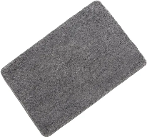 Vista 10 de Luxshiny Alfombra de baño, antideslizante, resistente al deslizamiento, alfombra de felpa para baño, alfombra de pasillo de baño, alfombra de Verde