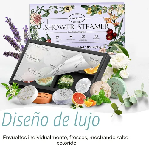 Vista 3 de Vaporizadores de Ducha Aromaterapia Blriet, Relleno de Calcetas para Mujeres, Adolescentes, Esposa y Ella, Regalos de Navidad para Mujeres y Mamá