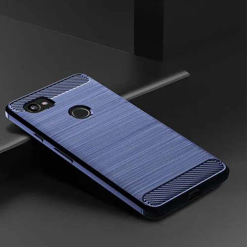Vista 3 de Asuwish Funda compatible con Google Pixel 2XL, protector de pantalla de vidrio templado y accesorios para celular, fundas protectoras de silicona
