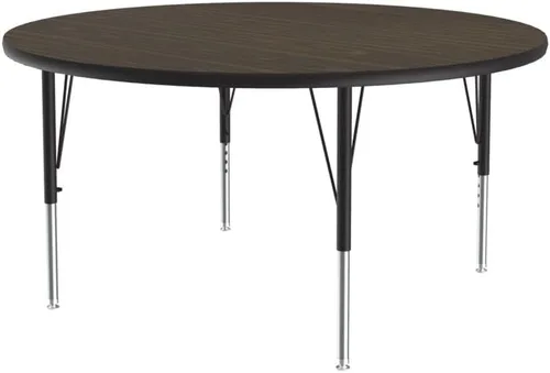 Vista 105 de Correll - Mesa rectangular de actividades para el aula de 24 x 36 pulgadas, altura ajustable (19-29 pulgadas), parte superior de nogal colonial