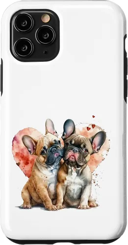 Vista 29 de Carcasa para iPhone 17, diseño de perro francés, diseño de bulldog francés