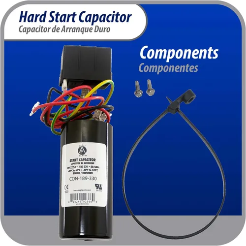 Vista 2 de Appli Parts APHS-2 - Kit de arranque duro de 3,5 a 4,5 toneladas, 208-265 V, 1 Ph para aire acondicionado incluye condensador 189-227mfd 330V