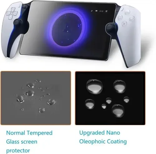 Vista 6 de Funda con soporte y protector de pantalla para PlayStation Portal Remote PlayPlayer, funda protectora con soporte para PS5 Handeld 2023 Accesorios