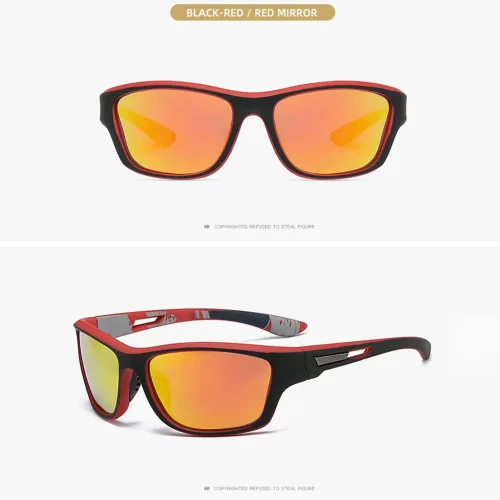 Vista 9 de Gafas de sol cuadradas anti rayos UV, material seguro y resistente para deportes y actividades al aire libre