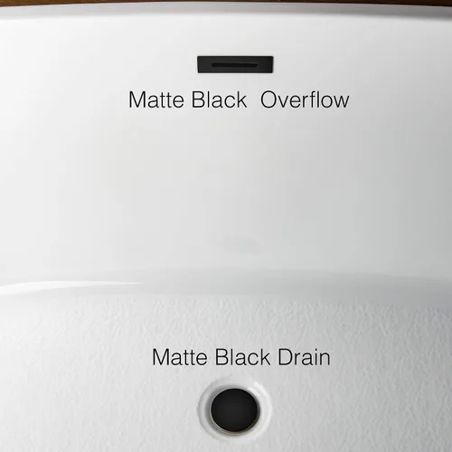 Vista 7 de WOODBRIDGE BTA1509-MB-Drain &O+ F0006MBRD BAÑERA, NEGRO MATE Mate negro
