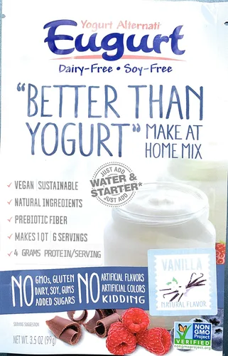 Vista 8 de Better Than Yogurt" Make At Home Mix (¡sin lácteos y soja!) (coco, 1 paquete)