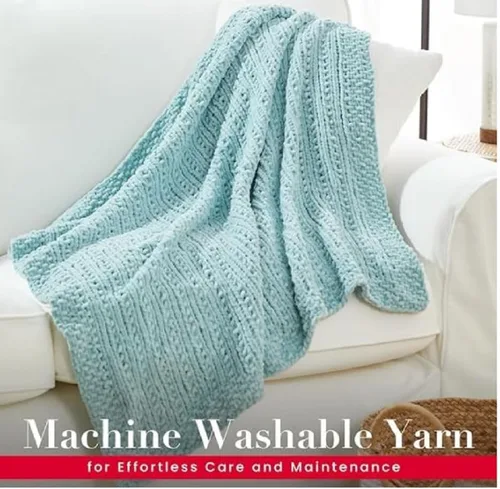 Vista 5 de Premier Yarns Parfait - Ovillo de felpilla grueso, 3.5 onzas, 6 unidades, peso súper voluminoso, paquete de 3 unidades con marcadores de puntada