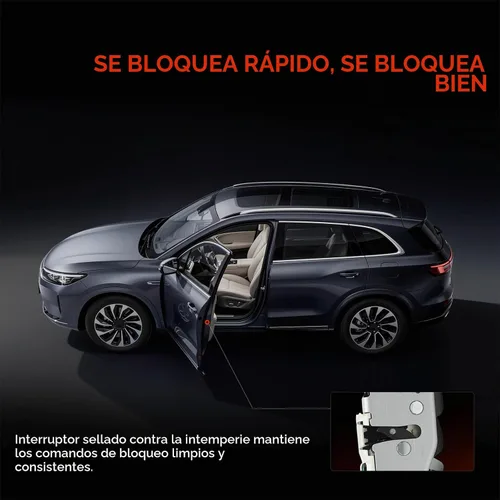 Vista 3 de A-Premium Conjunto de traba de puerta trasera con cable y varilla lado del acompañante derecho Compatible con Ford E-150 E-250 E-350 Econoline Van