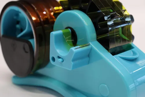 Vista 4 de Dispensador de Cinta Térmica Azul para Sublimación - Dispensador de Cinta Térmica para Sublimación de Corte de Múltiples Rollos para Cinta