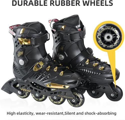 Vista 5 de Patines en línea para mujeres y hombres, patines profesionales de fitness para adultos, patines de velocidad en línea de alto rendimiento