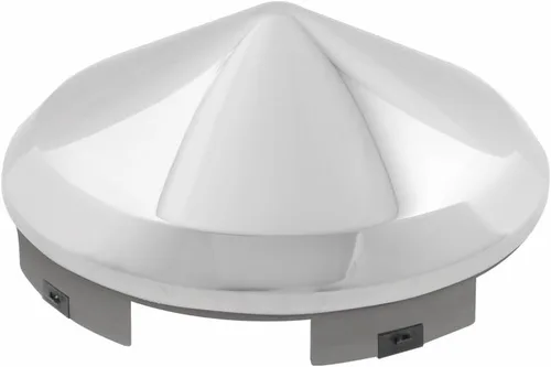Vista 4 de Grand General 10750 - Tapa de cubo universal cromada con borde de 1 pulgada y 6 muescas Acero cromado