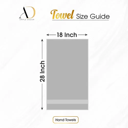 Vista 4 de Ample Decor Toalla de mano de 18 x 28 pulgadas, paquete de 6, 600 GSM, 100% algodón, certificado Oeko Tex, suave, absorbente, gruesa, duradera Beige