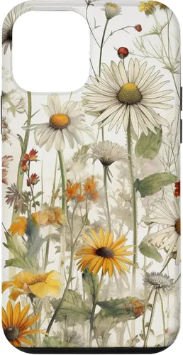 Vista 16 de Wildflowers Botanical Daisy Flowers Dandelion Dragonfly Case for iPhone 17