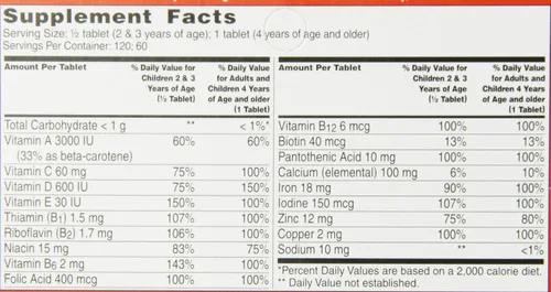 Vista 8 de Comprimidos masticables multivitamínicos completos de Los Picapiedras, para niños, 3, 3