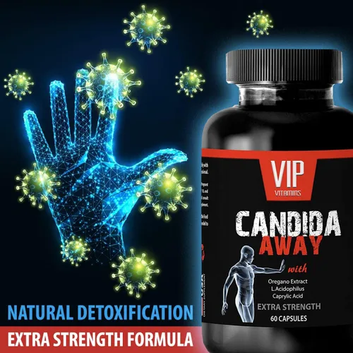 Vista 6 de Polvo orgánico de hongos Reishi - CANDIDA AWAY - Limpieza digestiva (2 botellas de 120 cápsulas) - Suplemento anti crecimiento excesivo - Extracto