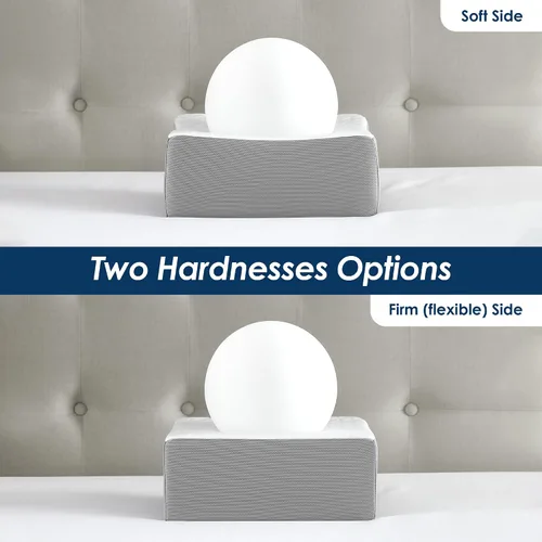Vista 4 de Kehangte Almohada de cubo refrescante para dormir de lado, almohada cuadrada de espuma viscoelástica para dormir de lado, firme y suave apoyo