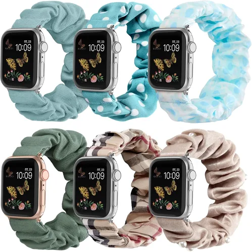 Vista 20 de Recoppa - Correa elástica compatible con Apple Watch de 1.49, 1.61, 1.65, 1.57, 1.73 y 1.77 pulgadas, con bonito estampado, banda elástica