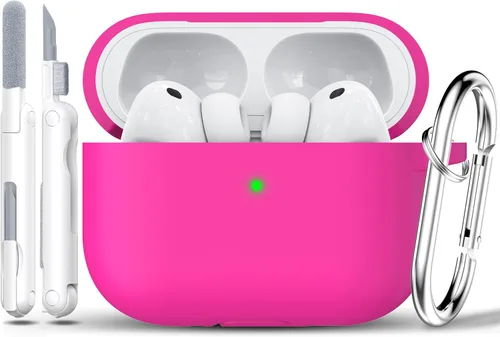 Vista 7 de RFUNGUANGO - Funda de silicona para AirPods Pro con auriculares, aguacate