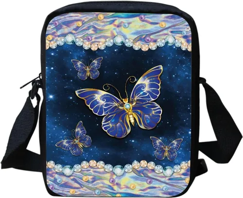 Vista 27 de HUGS IDEA Animales Cara Pequeña Crossbody Bolsos Bolso De Hombro Bandera estadounidense