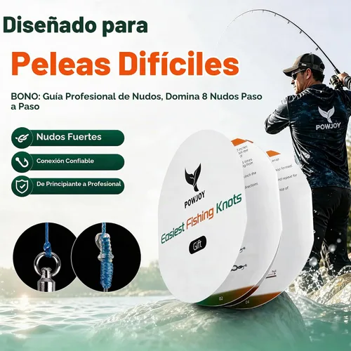 Vista 5 de Monofilament Fishing Line, Invisible Nylon Wire, Knot Guide Cards Transparente