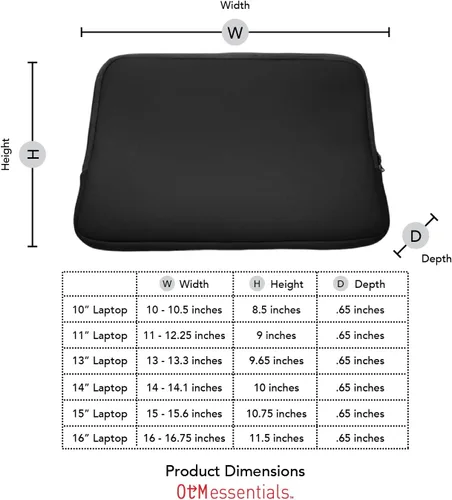Vista 3 de OTM Essentials Abilene Christian University - Funda para portátil de 13 pulgadas, diseño clásico