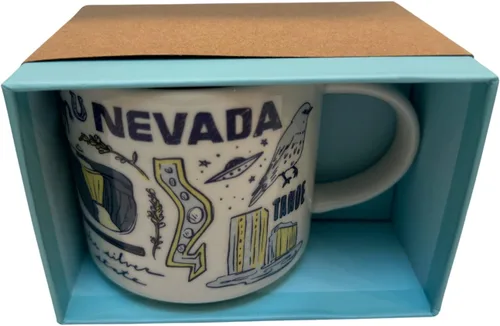 Vista 4 de Starbucks Been There Series Nevada - Taza de café de cerámica, 14 onzas