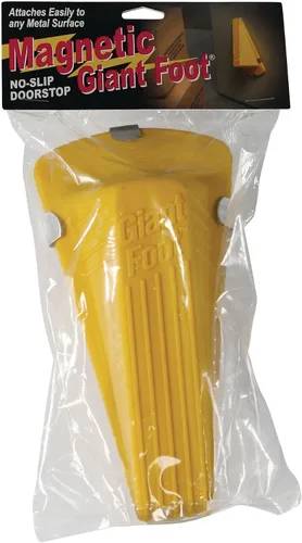 Vista 11 de Giant Foot Tope de puerta, magnético, amarillo, 2" x 3.5" x 6.8" (00967)