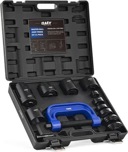 Vista 8 de Orion Motor Tech Kit de prensa de rótula, herramienta de extracción de juntas esféricas maestras de 21 piezas con marco en C, pasador de anclaje