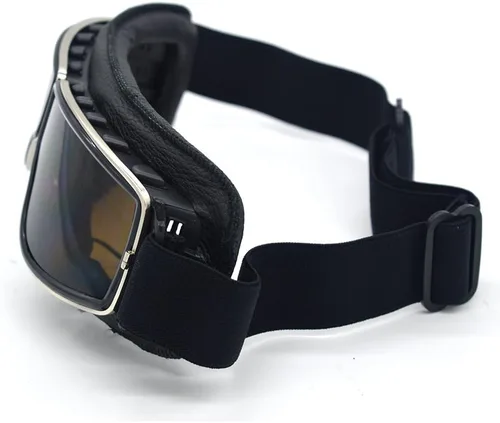 Vista 4 de Gafas de Motocicleta Vintage Antiarañazos Gafas de Scooter Esquí para Hombres Mujeres Adultos