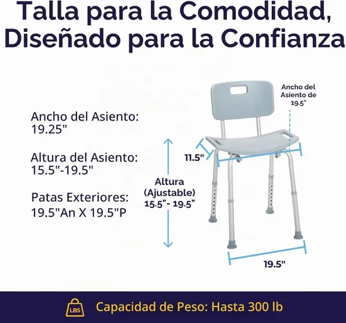 Vista 7 de Silla con respaldo para bañera Designer Series Deluxe, RTL12202KDR, Universal, gris, 1, 1