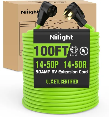 Vista 83 de Nilight Cable de Extensión para Secadora EV de 15 Pies 3 Clavijas 30 Amperios NEMA 10-30P 10-30R Cable de Extensiones Antiguas Servicio Pesado Cable