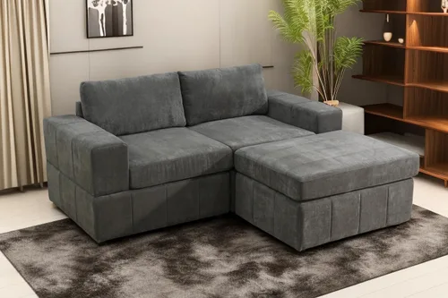Vista 10 de A Ainehome Sofá seccional, juego de sofá de 4 asientos para sala de estar, sofá en forma de L, juegos de muebles seccionales para sala de estar