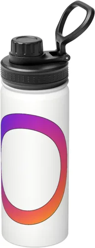 Vista 18 de Geometric Creatures - Hervidor de agua aislado de acero inoxidable Botella de agua divertida con estampado Ideal para deportes y viajes