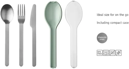 Vista 3 de Mepal Set Cubiertos Ellipse 3 pcs - Nordic Black