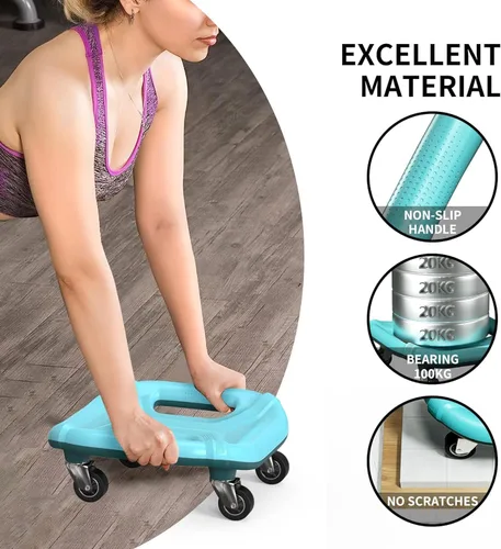 Vista 5 de PROIRON Rodillo abdominal con rodilleras para entrenamiento abdominal, rueda multifuncional para entrenamiento abdominal, rodillo abdominal