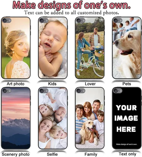 Vista 6 de Styletify Funda de teléfono personalizada para iPhone 15 Pro Max, collages de múltiples imágenes, funda de texto con foto, funda protectora a prueba