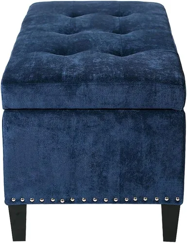 Vista 9 de Adeco Otomano, Tela, Azul oscuro