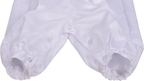 Vista 5 de Lito Angels Conjunto de 3 piezas para bautizo para bebé, traje de bautizo, ropa formal, con bordado cruzado, 007