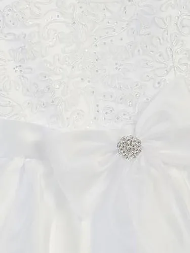 Vista 2 de Lito Niñas Con Cable tul y lentejuelas ocasión especial vestido de Comunión, 7, Blanco