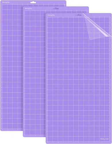 Vista 9 de Realike - Plantilla de corte de 12 x 12 pulgadas para Silhouette Cameo 5/4/3/2/1 (3 plantillas - agarre estándar, agarre ligero, agarre fuerte)