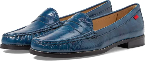 Vista 9 de Mocasines Penny de piel auténtica cómodos sin cordones para mujer