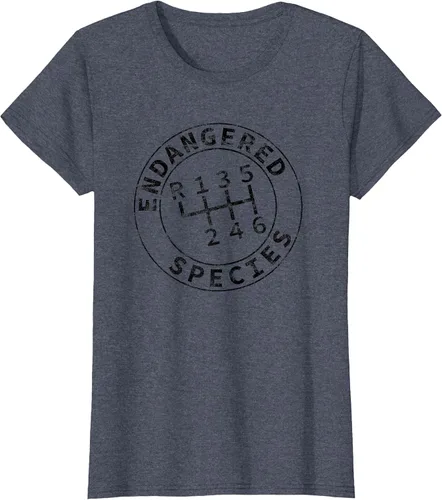 Vista 32 de Endangered Species Stick Shift Manual Transmission Drivers T-Shirt Baby Blue