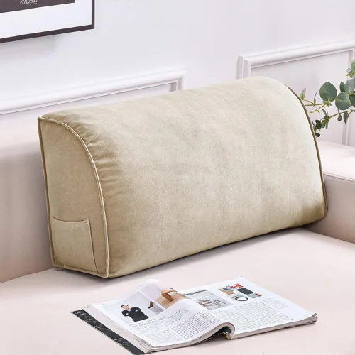 Vista 9 de Almohada decorativa para sofá, cojín de respaldo con funda de almohada extraíble para sala de estar, cabecero, almohada de lectura para cama, Aqua