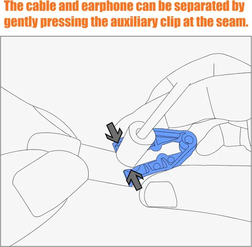 Vista 5 de okcsc MMCX Herramienta de extracción de cables IEM Herramienta de auriculares Ayuda a separar conectores MMCX con cable MMCX Assist Herramienta