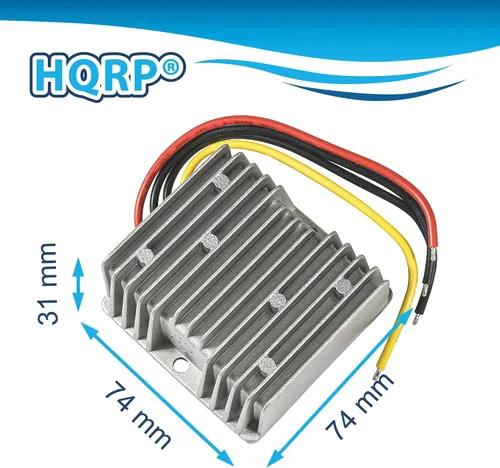 Vista 7 de HQRP Convertidor de aumento de corriente continua de 12 V hasta 24 V 5 A, regulador de voltaje de 120 W, convertidor de corriente continua